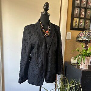 Joie Black Lace Blazer – Size 10